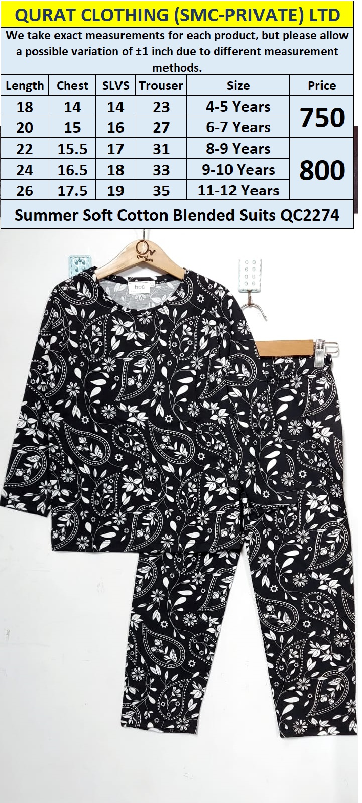 Summer Soft Cotton Blended Suit QC2274