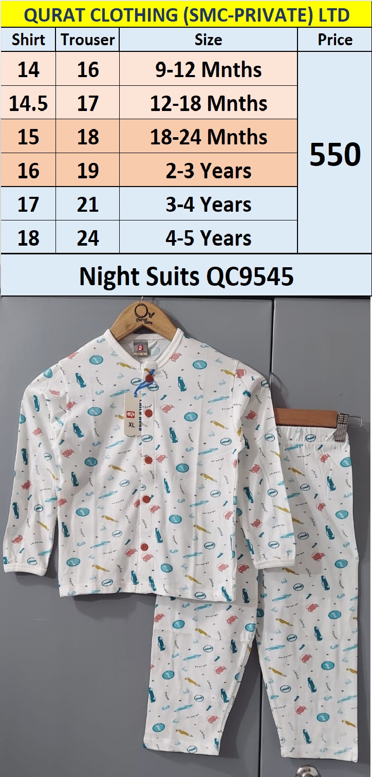 Front Open Vintage Cars Prints Night Suits QC9545