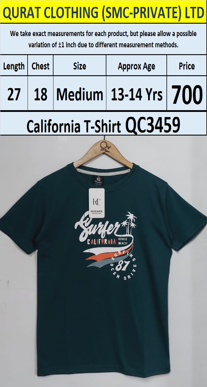 Soft Cotton Blended California T-Shirt QC3459