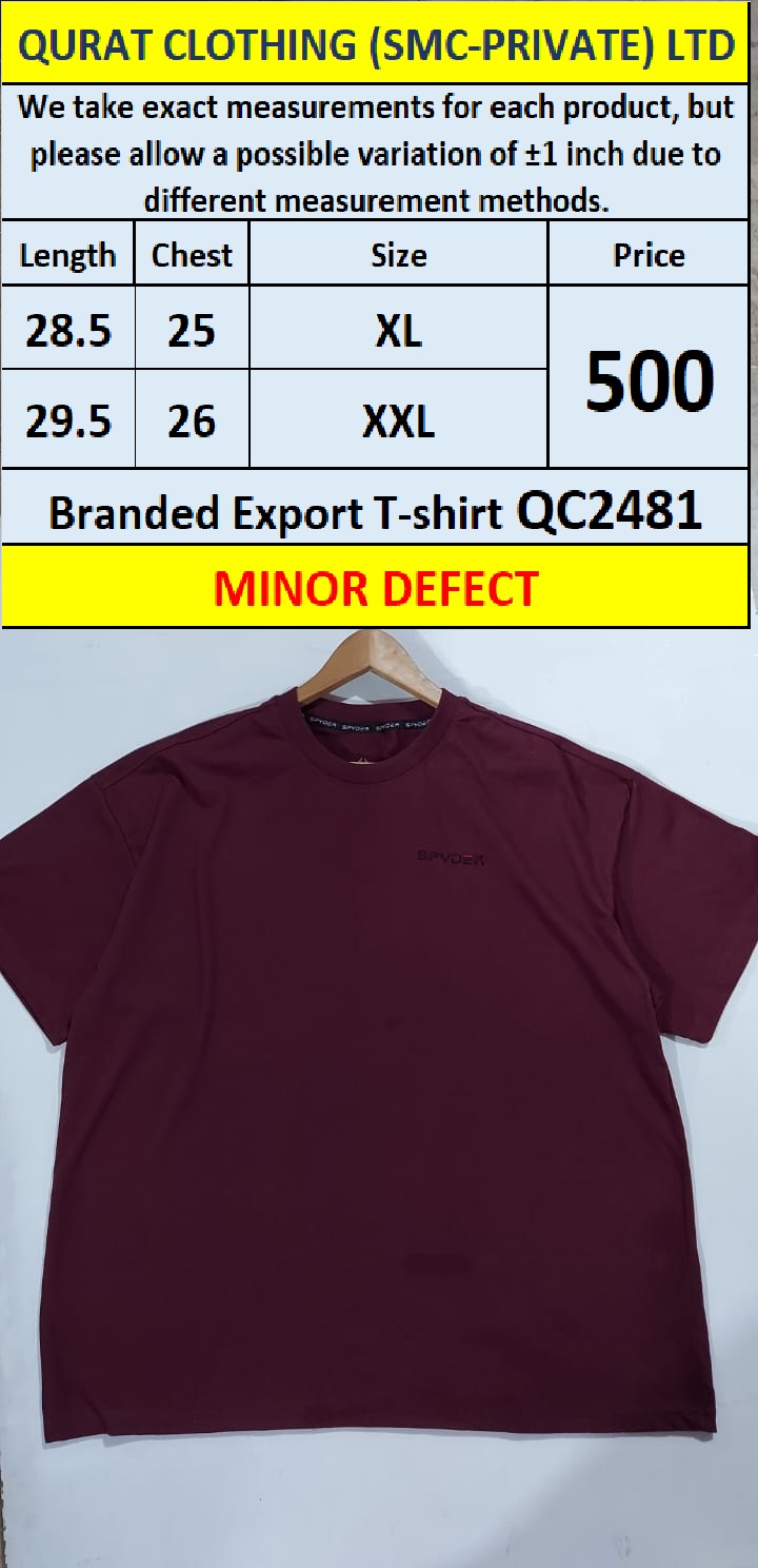 Branded Export T-shirt QC2481 (Minor Defected)