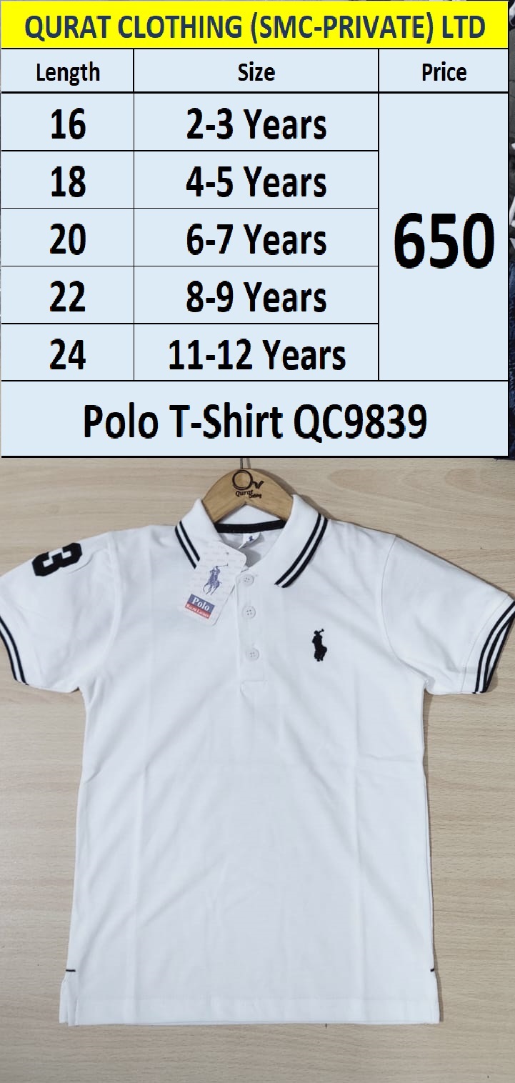 White Polo T-Shirts QC9839