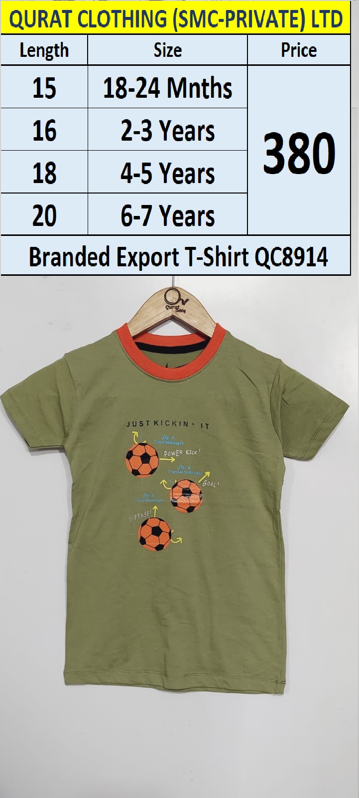 Branded Export T-shirt QC8914