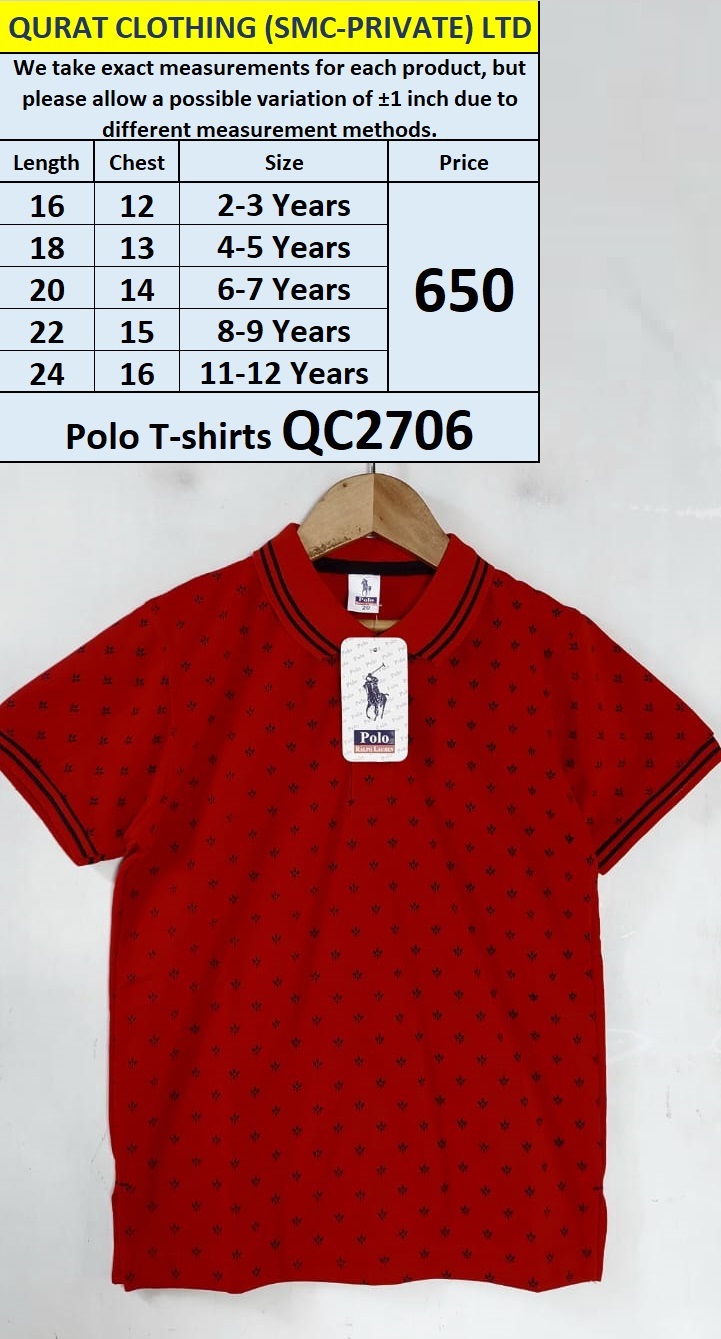 Printed Polo T-shirt QC2706