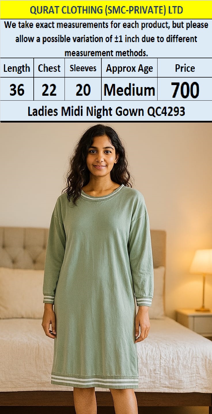 Branded Export Midi Nightgown QC4293