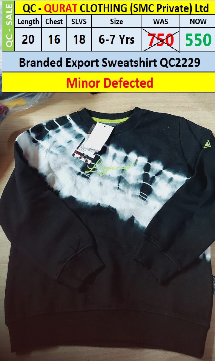 Branded Export Sweatshirt QC2229 (Minor Defected)