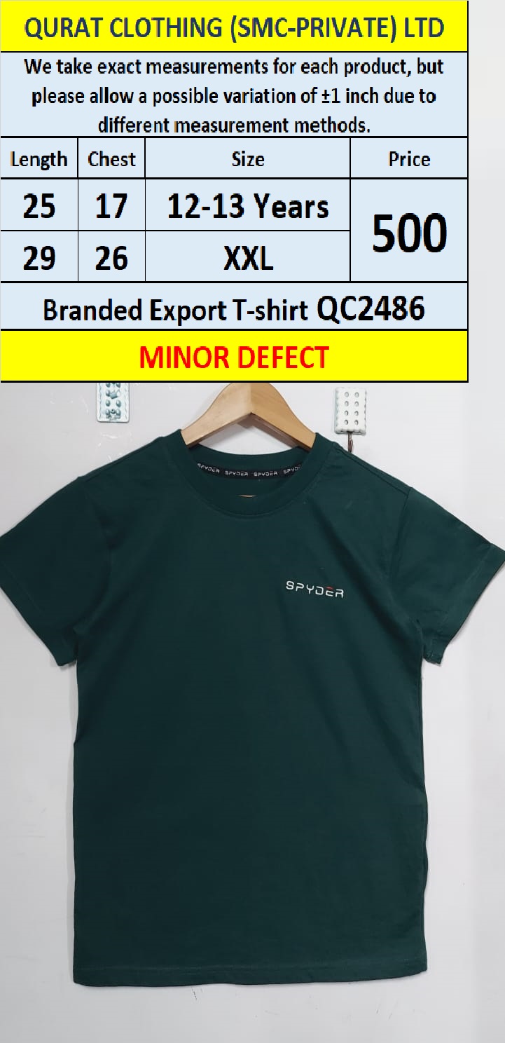 Branded Export T-shirt QC2486 (Minor Defected)