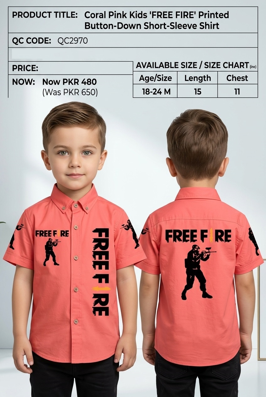 Stylish Free Fire Shirt QC2970