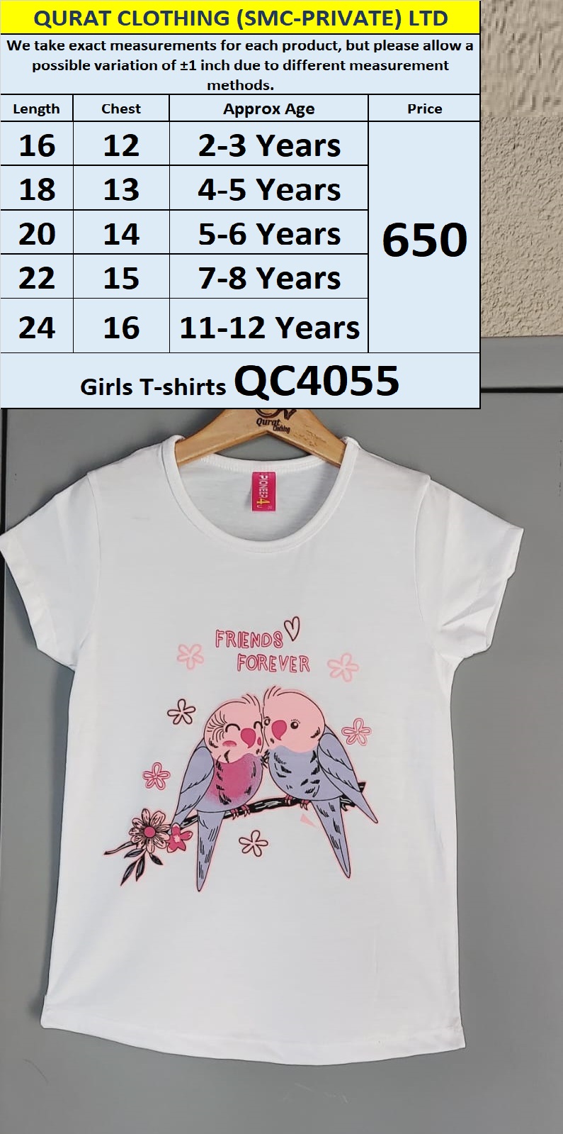 Girls T-shirts QC4055