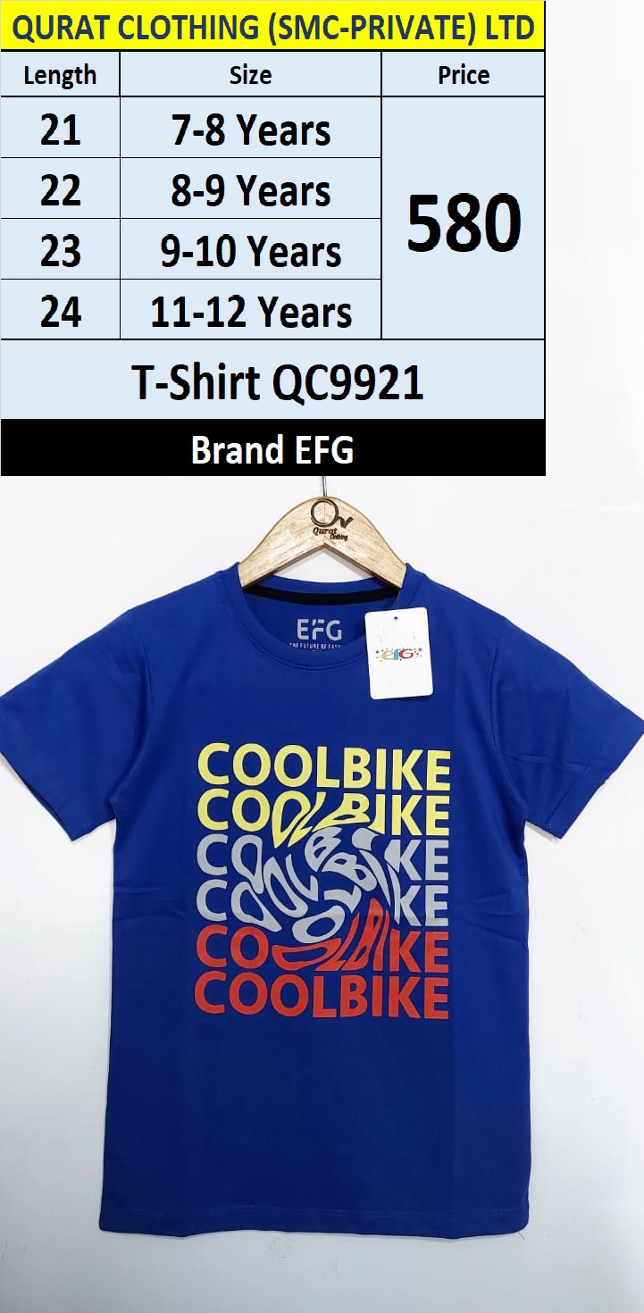 EFG Brand Cool Bike Ready for Ride T-Shirt QC9921