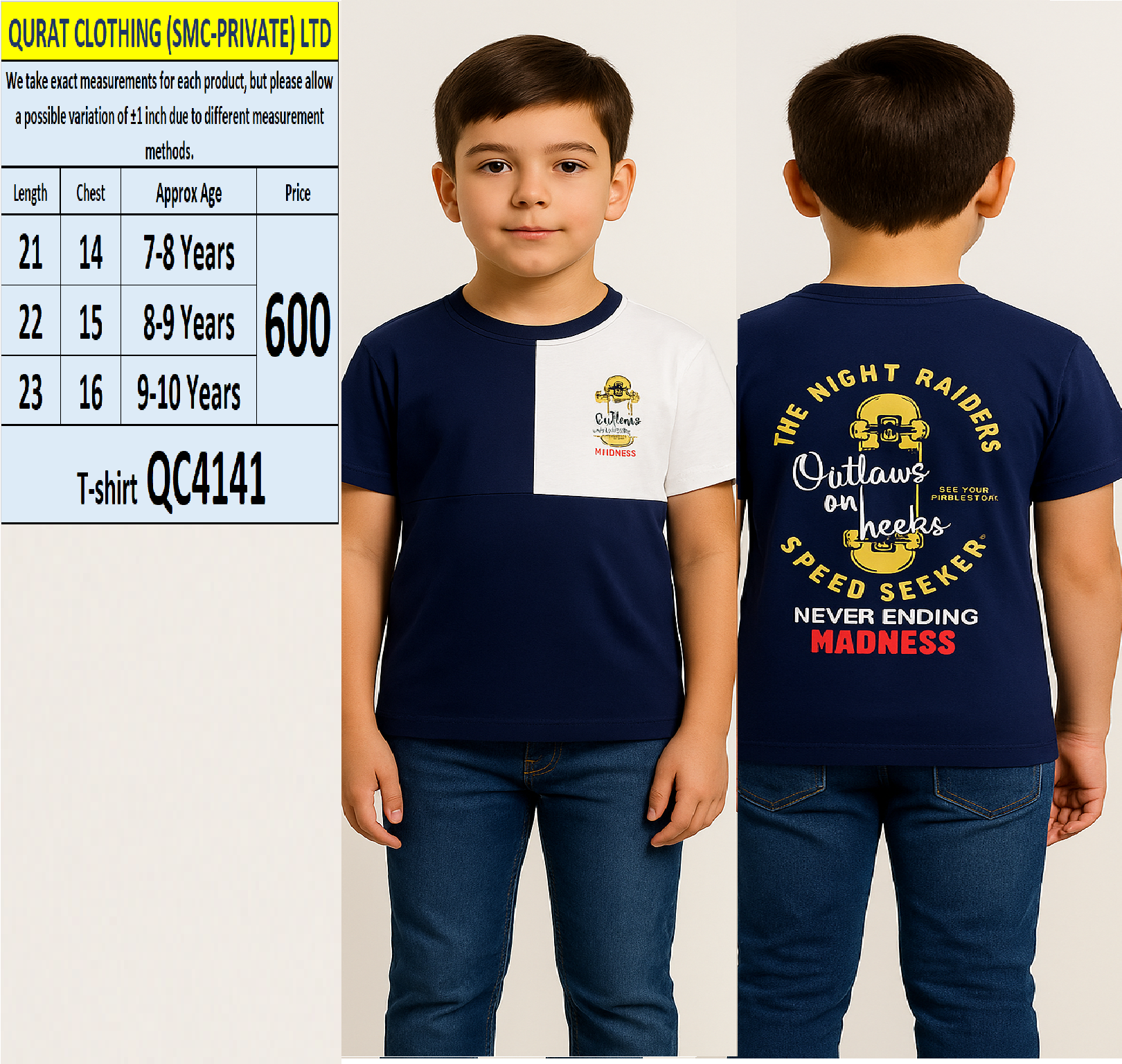Blue Never Ending Madness T-shirt QC4141