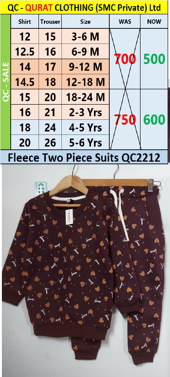 Fleece Two Piece Suit QC2212