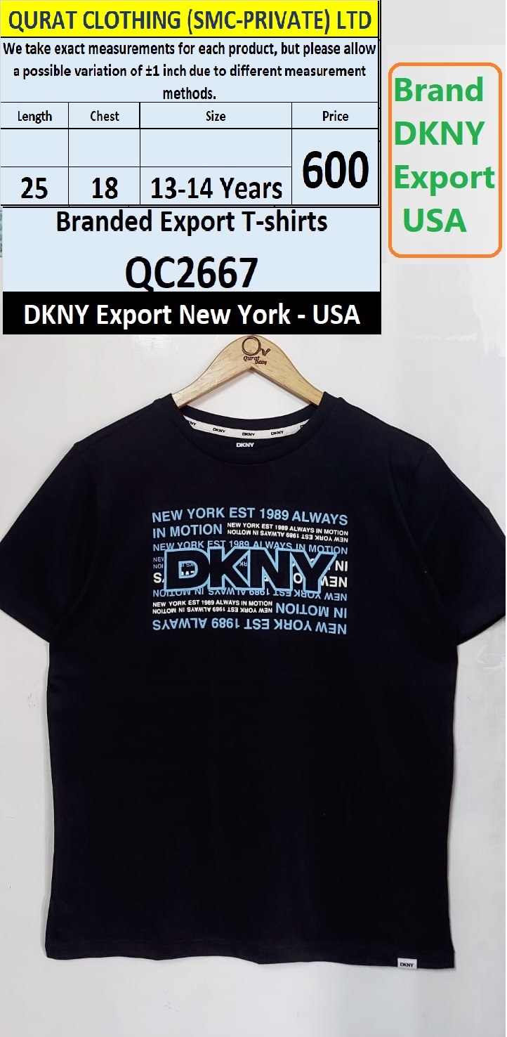DKNY Brand T-shirt QC2667 Export New York - USA