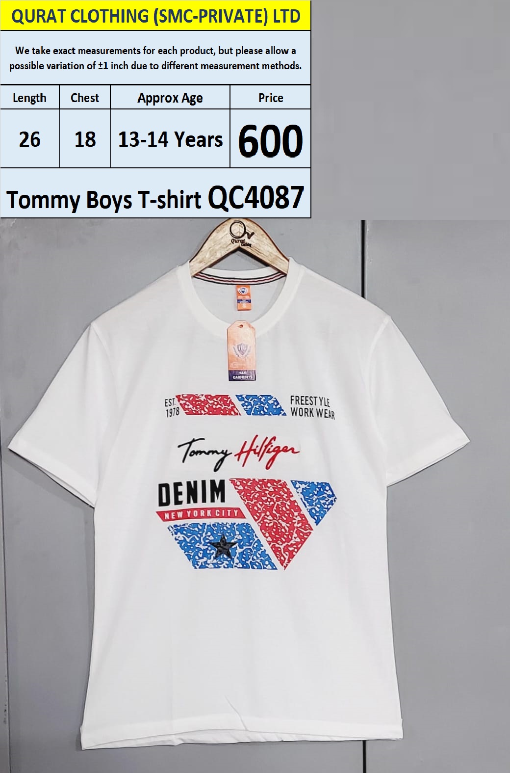 Tommy Boys T-shirt QC4087