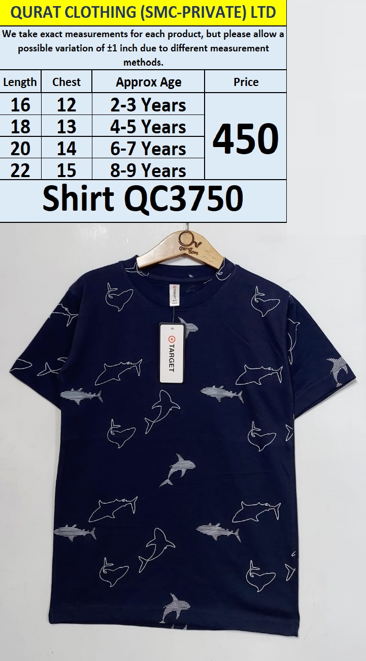 Shark Print Shirt QC3750
