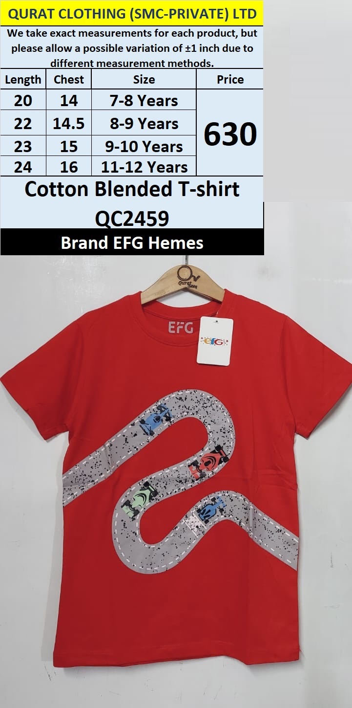 EFG Hemes Brand Cotton Blended T-shirt QC2459