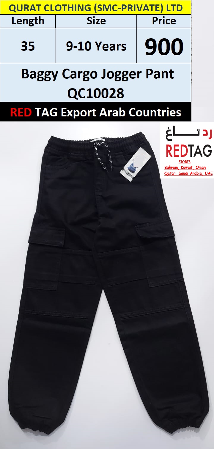 RED TAG Brand Baggy Cargo Jogger Pant QC10028, Export Arab Countries