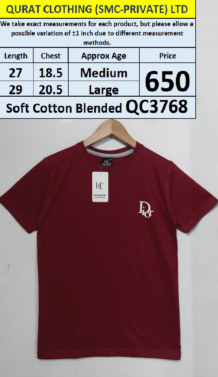Soft Cotton Blended T-shirt QC3768