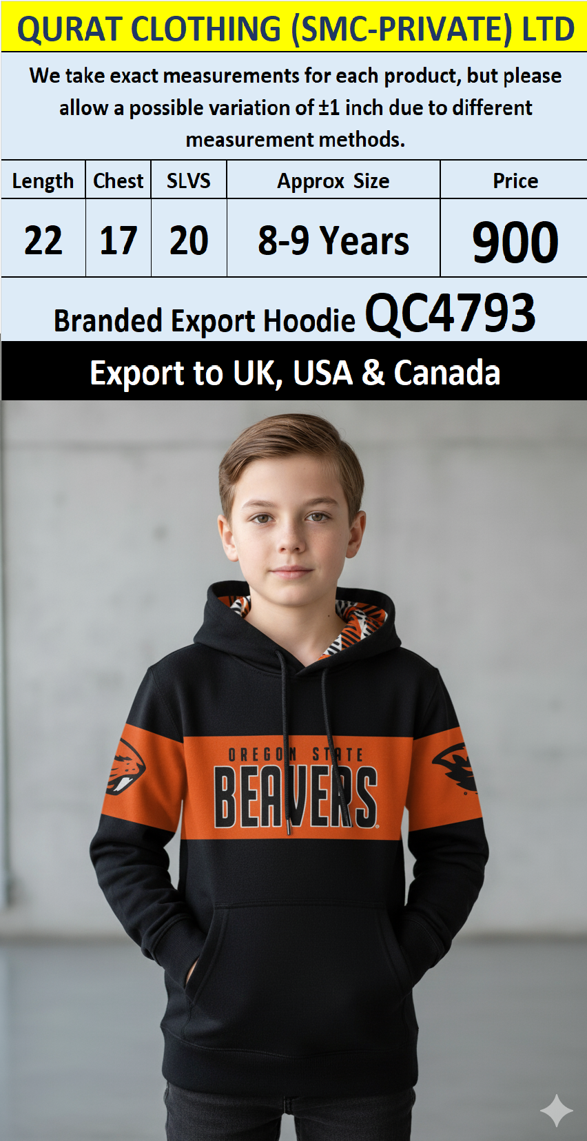 Branded Export UK, USA & Canada Top Brands Hoodie QC4793