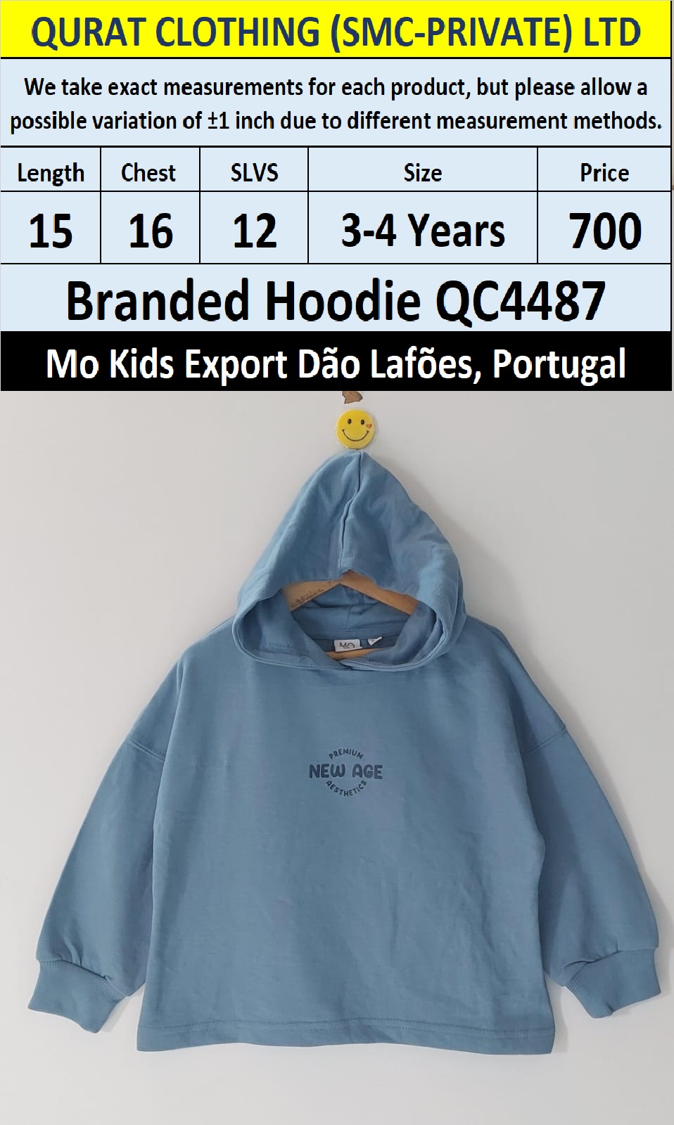 MO Clothing Brand Hoodie Export Dão Lafões, Portugal - QC4487