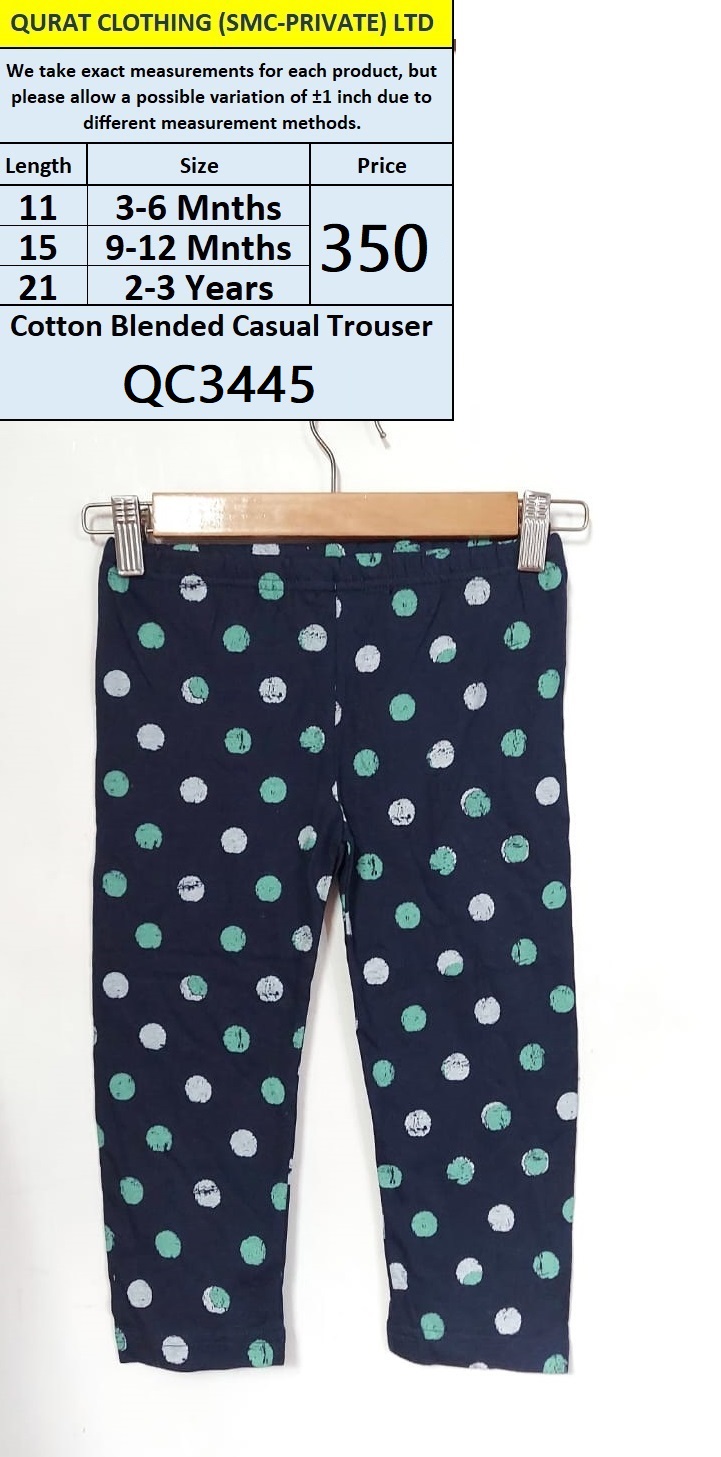 Polka Dot Cotton Blended Trouser – QC3445