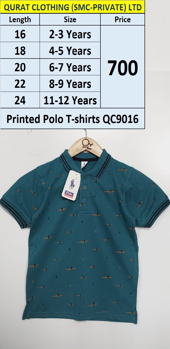Printed Polo T-shirt QC9016