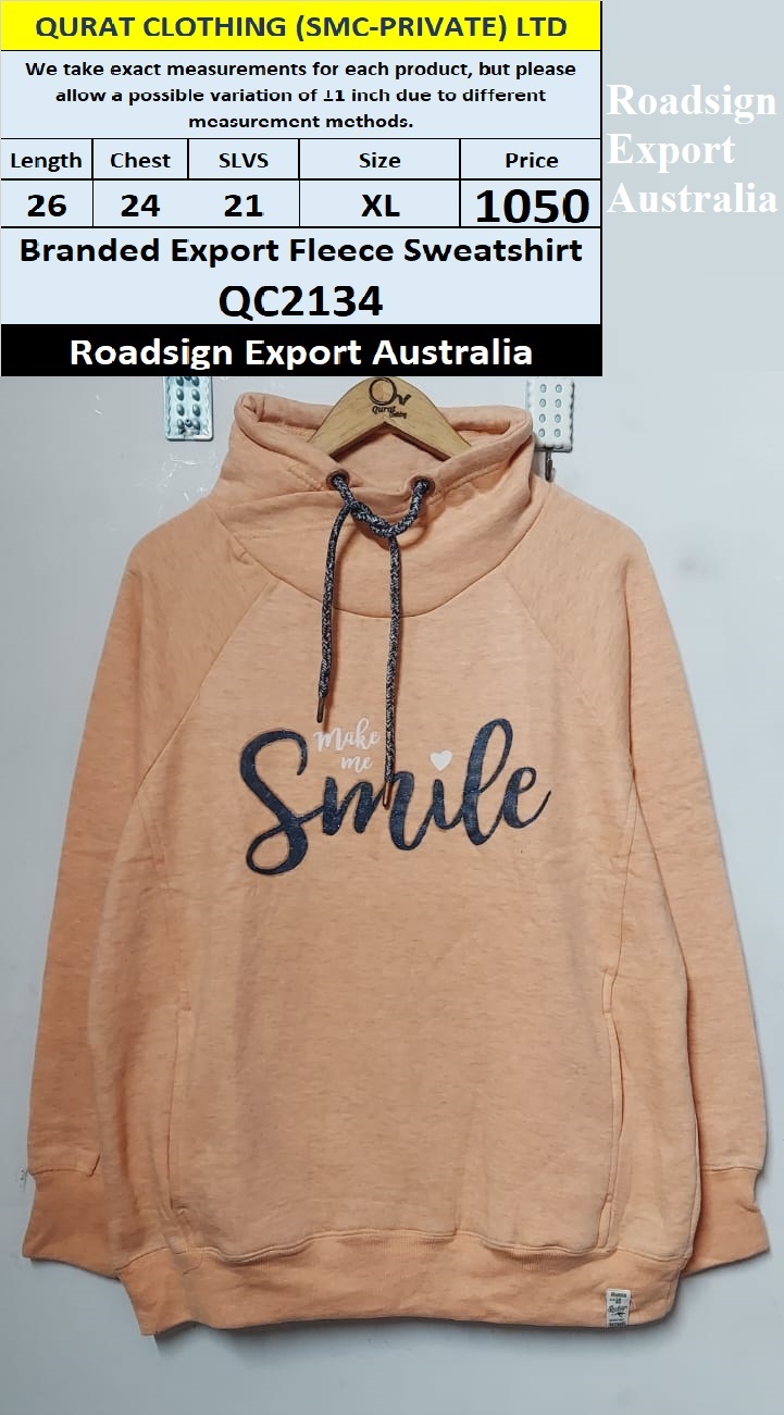 Roadsign Brand Fleece Sweatshirt QC2134 Export Australia