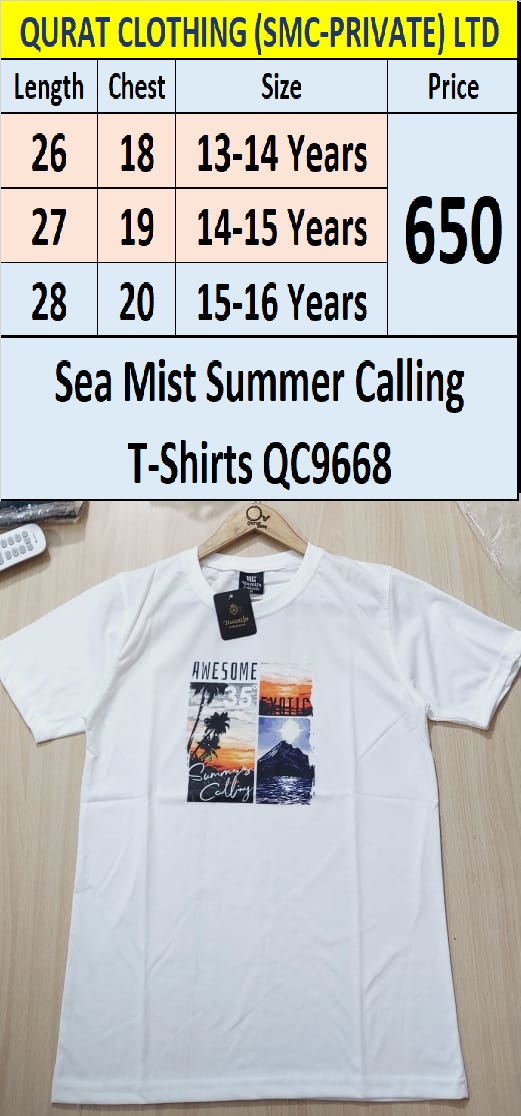 Sea Mist Summer Calling T-Shirts QC9668