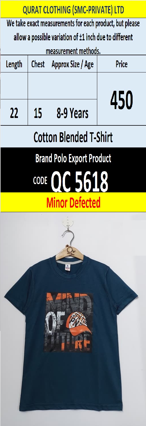  Cotton Blended T-shirts (Minor Defected) - QC5618