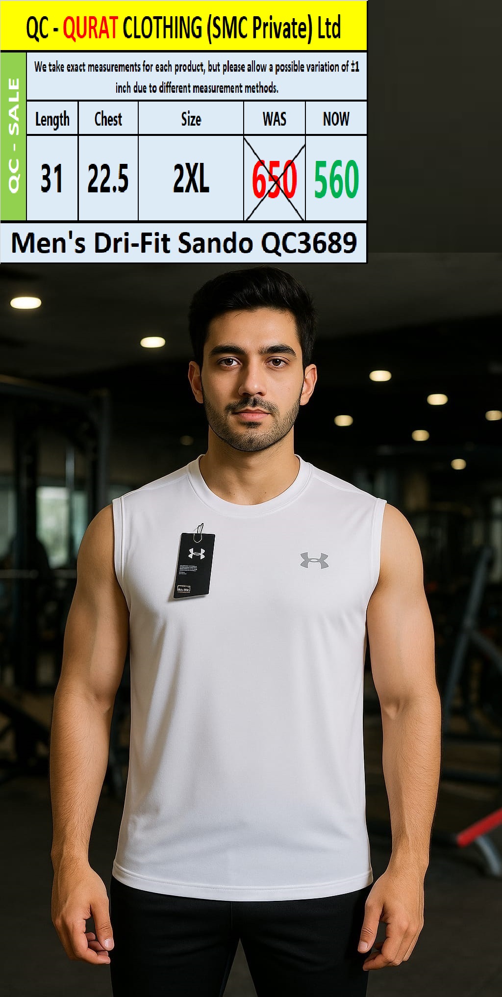 Men's Dri-Fit Sando QC3689 - QC3689