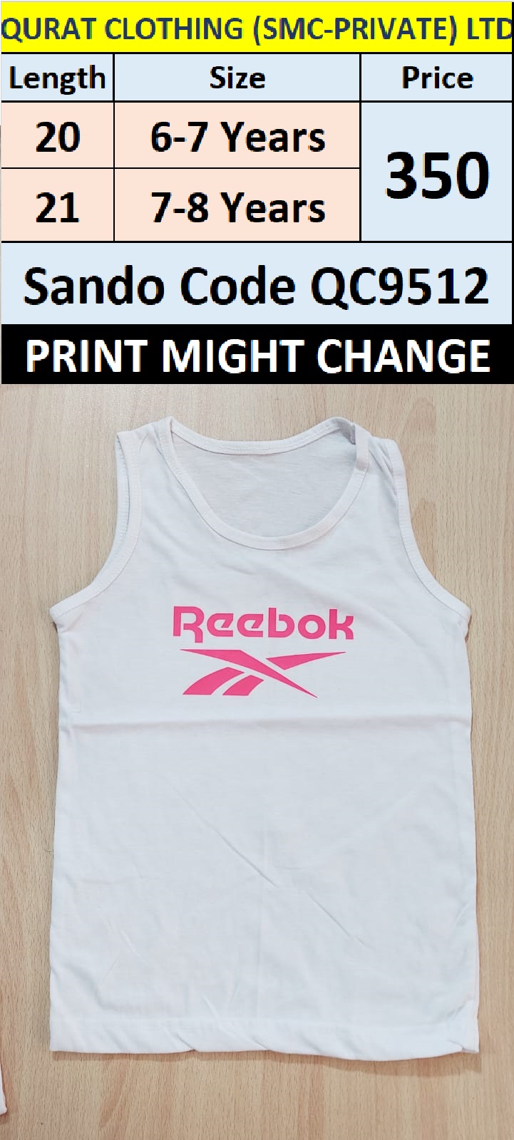 White Summer Sando QC9512 (Print Might Change)
