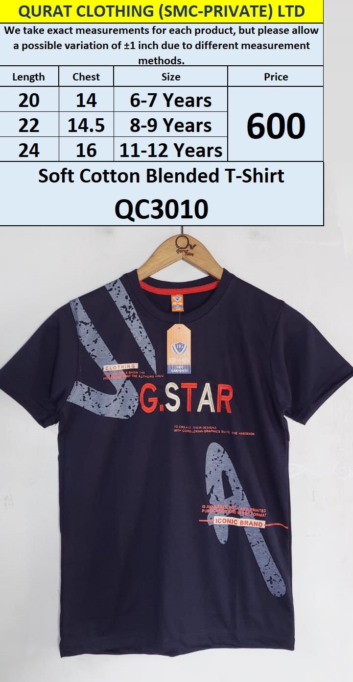 Soft Cotton Blended T-shirt QC3010