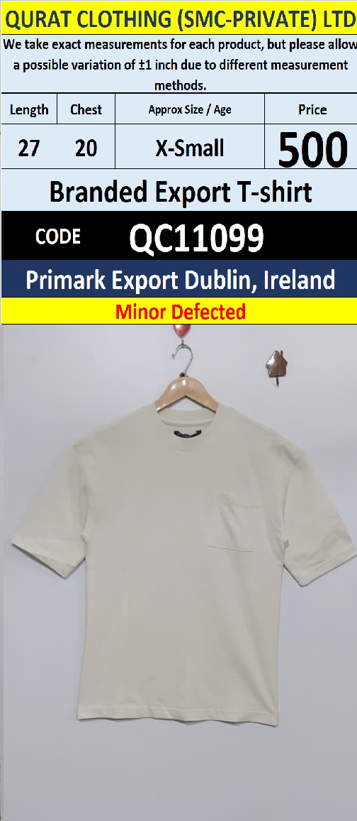 Primark Dublin Ireland Cream Pocket Style Export T-Shirt – QC11099
