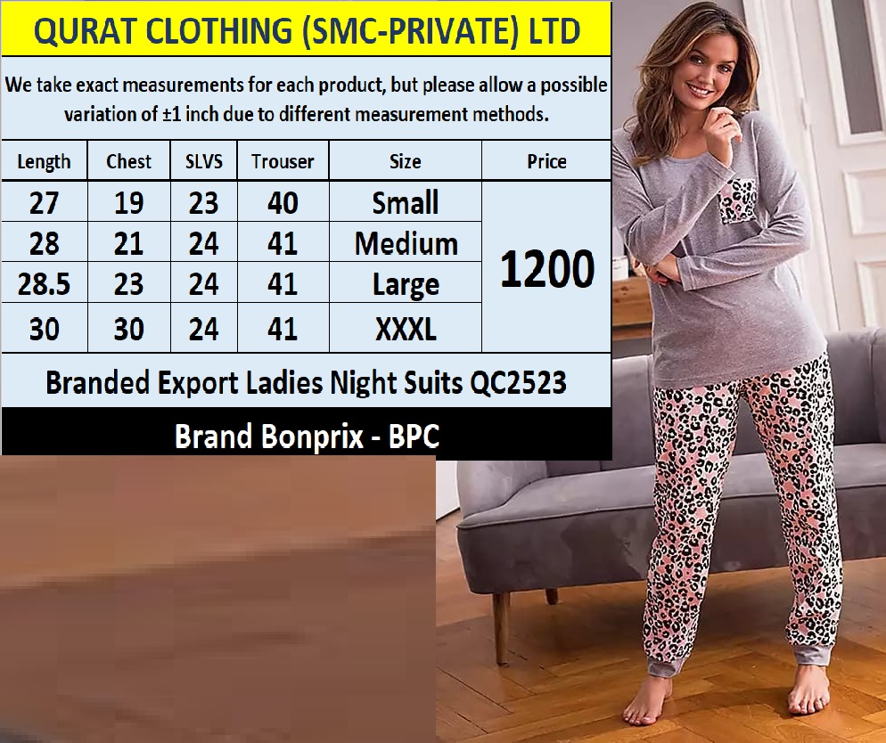 Branded Export Ladies Night Suits QC2523