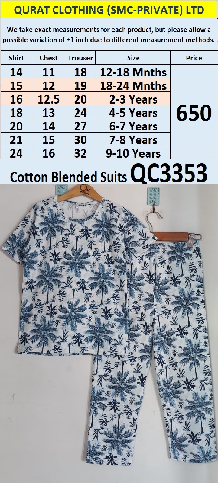 Cotton Blended Suit QC3353