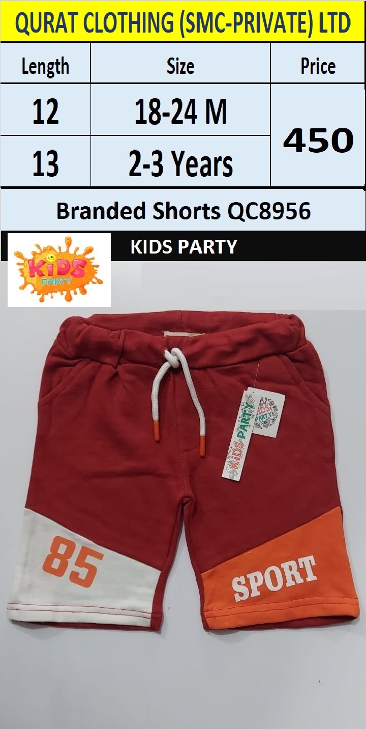 Branded Shorts QC8956 Brand Kids Party