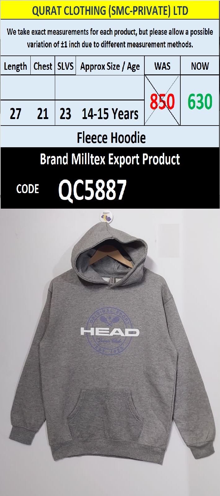 Top International Branded Export Hoodie / Sweatshirt Products - QC5887