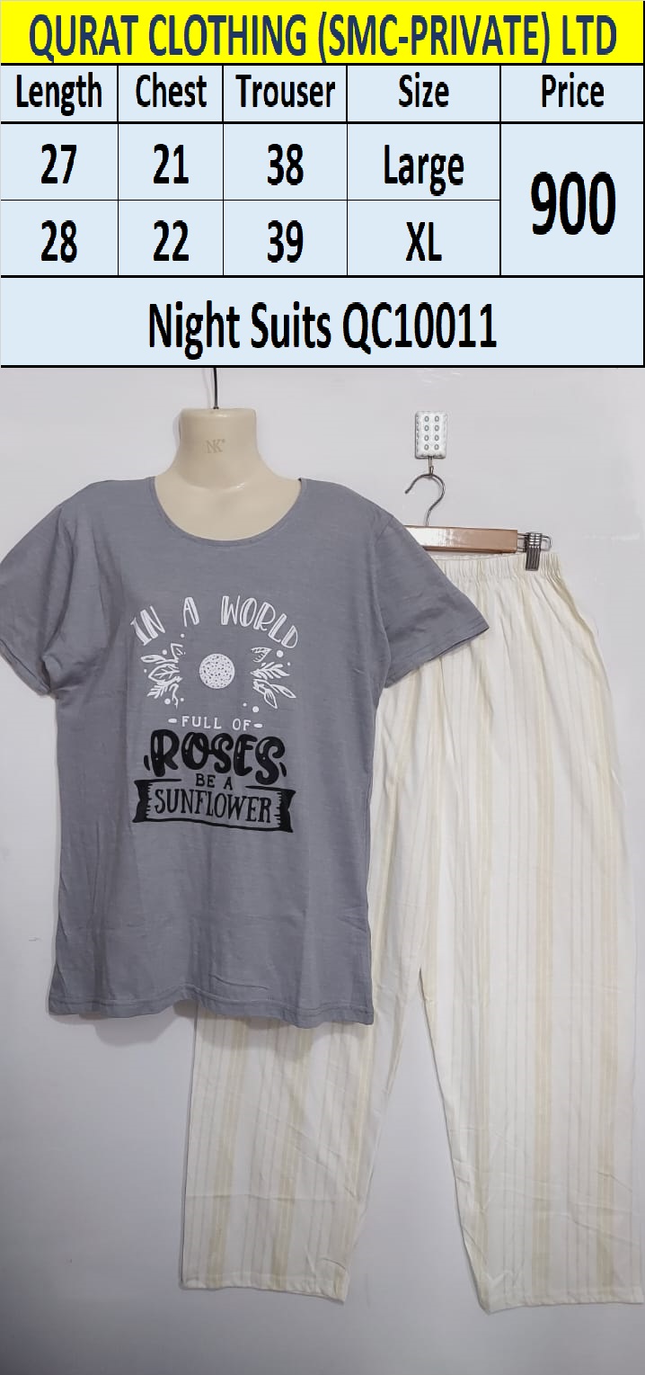 Roses Be a Sunflower Ladies Night Suit QC10011