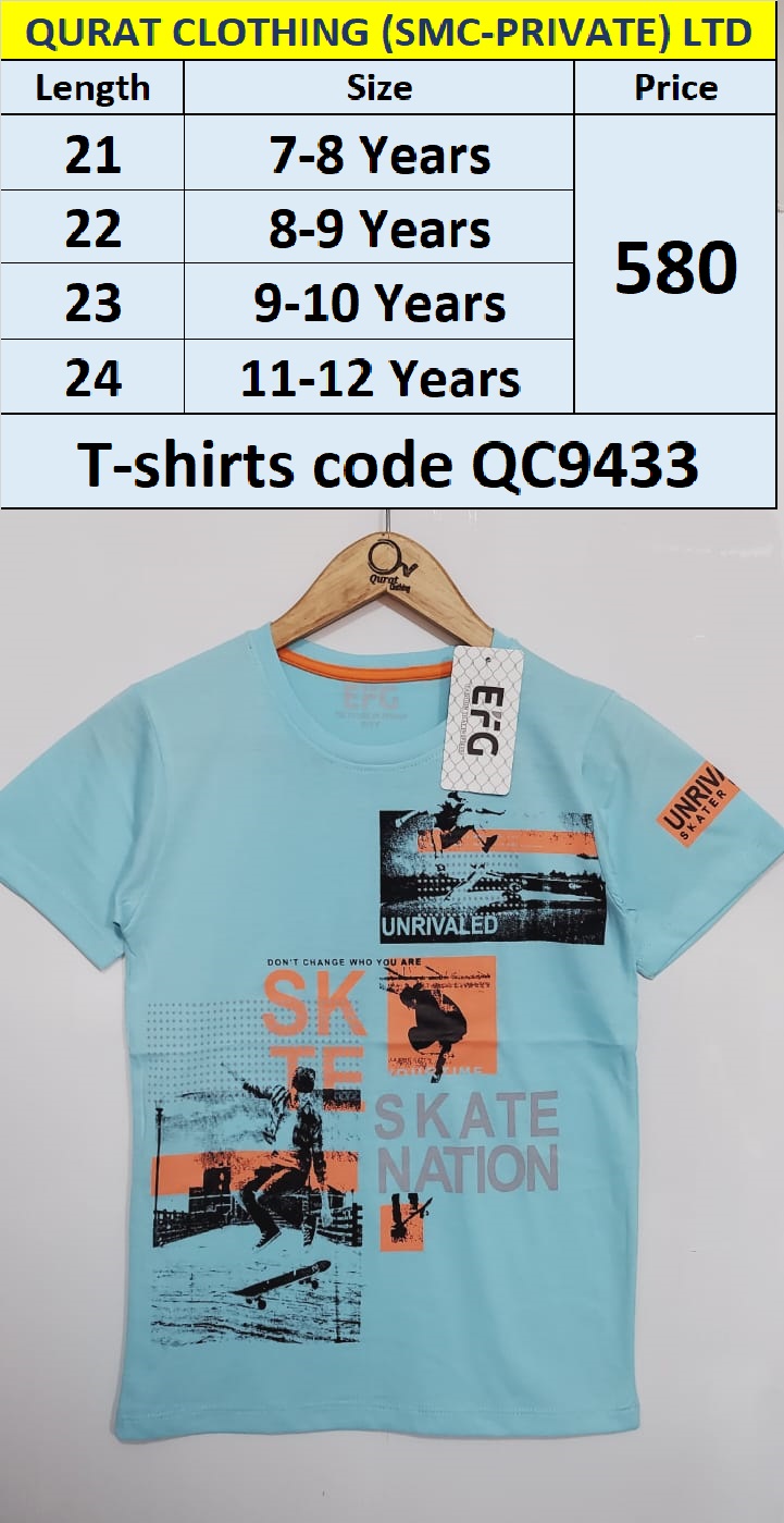 Skate Nation T-shirts QC9433 Brand EFG
