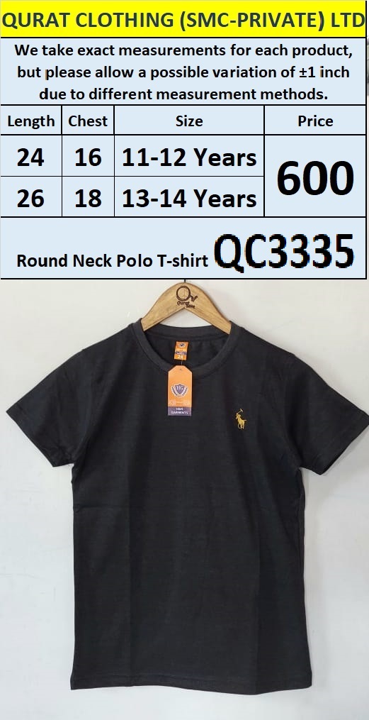 Round Neck Polo T-shirt QC3335