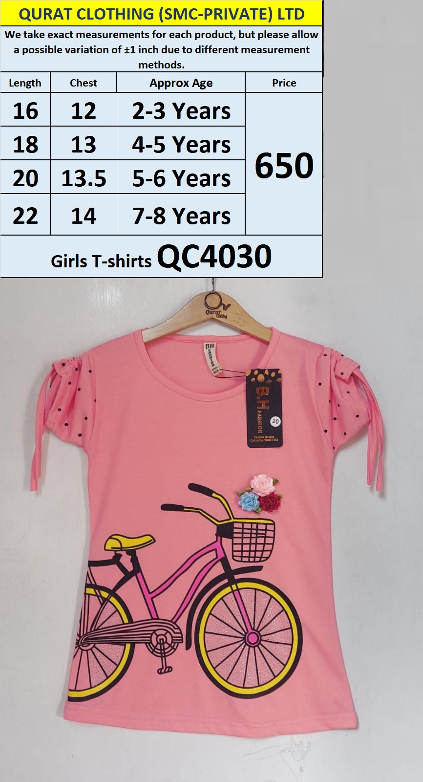 Girls T-shirts QC4030