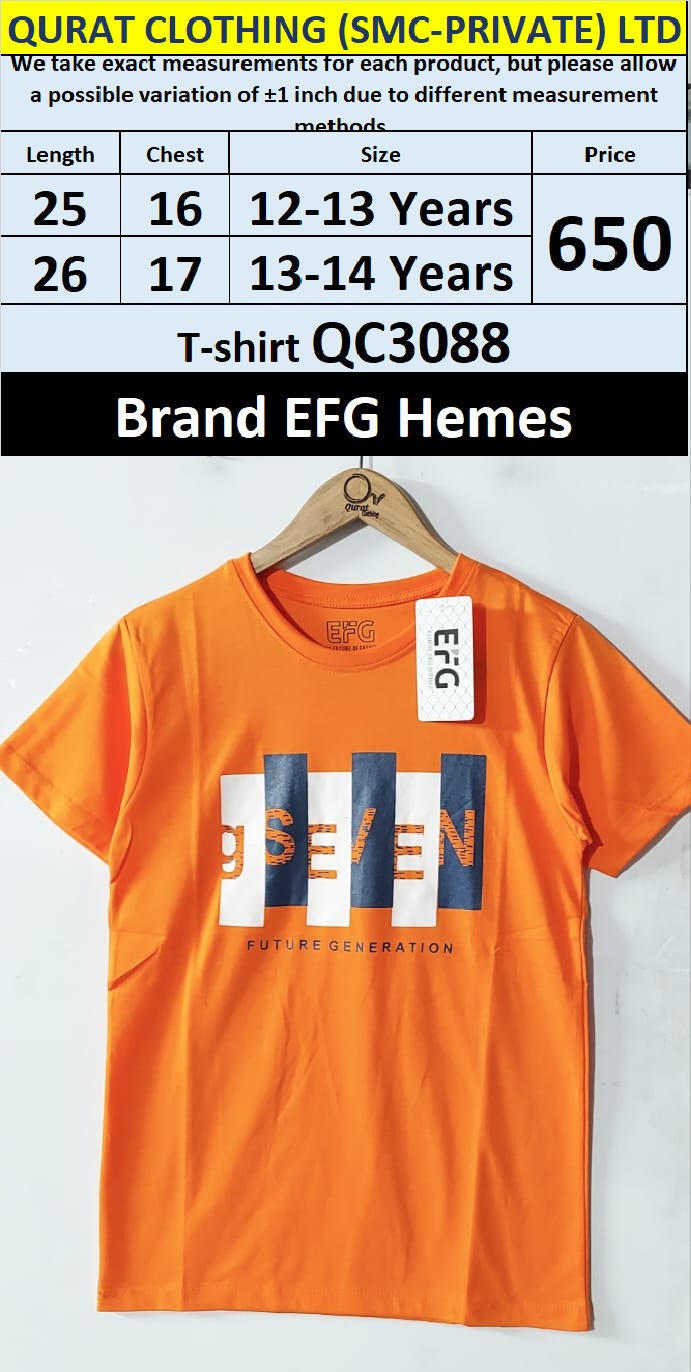 EFG Hemes Brand Cotton Blended T-shirt QC3088