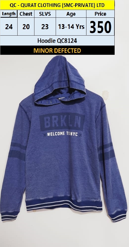 Hoodie QC8124 Branded but Minor Defected(no exchange no refund)