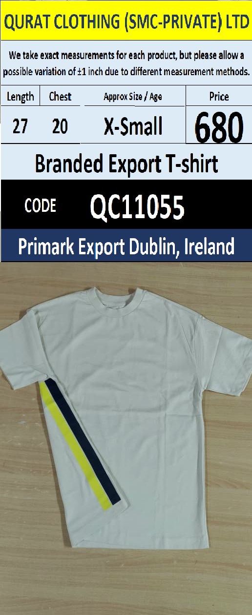 BRANDED EXPORT DROP SHOULDER T-SHIRT QC11055 – Primark Export Dublin, Ireland