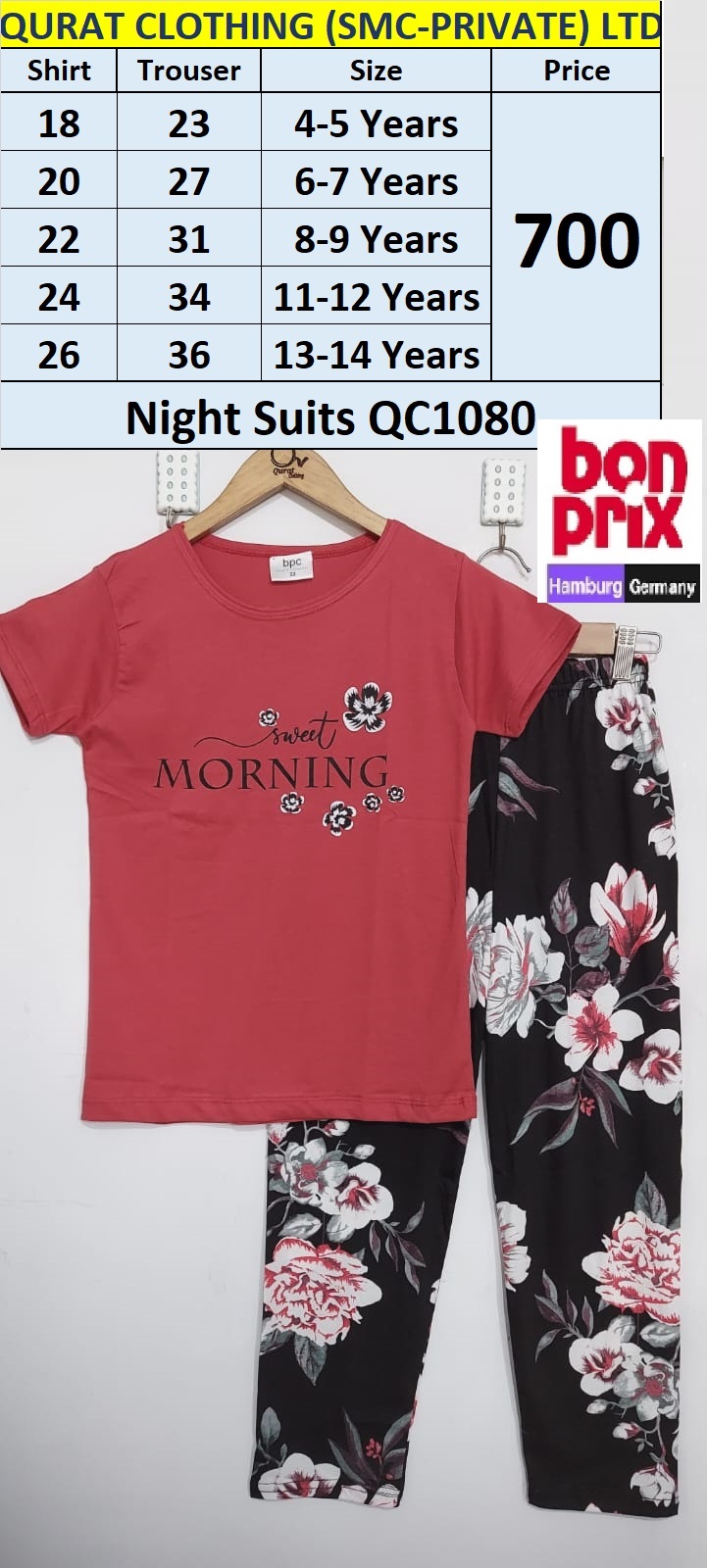 BPC Brand Sweet Morning Night Suit QC1080