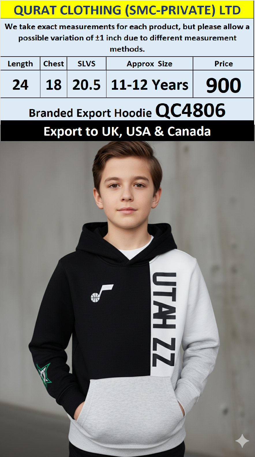 Branded Export UK, USA & Canada Top Brands Hoodie QC4806