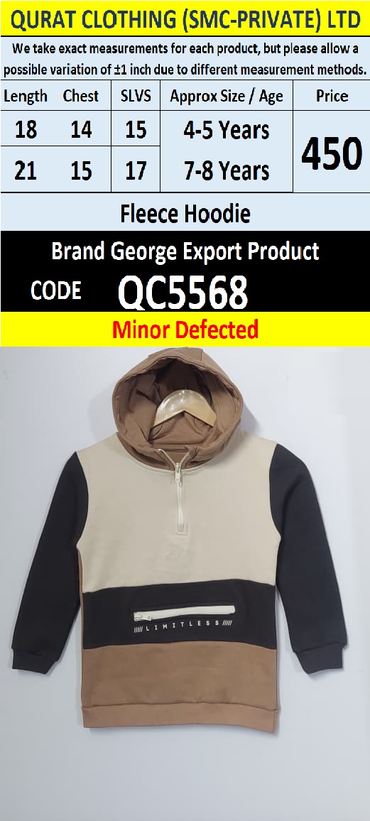 Brand George Fleece Sweatshirt Export Europe or USA (Minor Defected Product) - QC5568