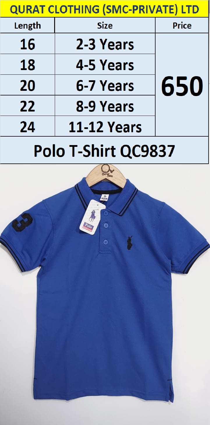 Blue Polo T-Shirts QC9837