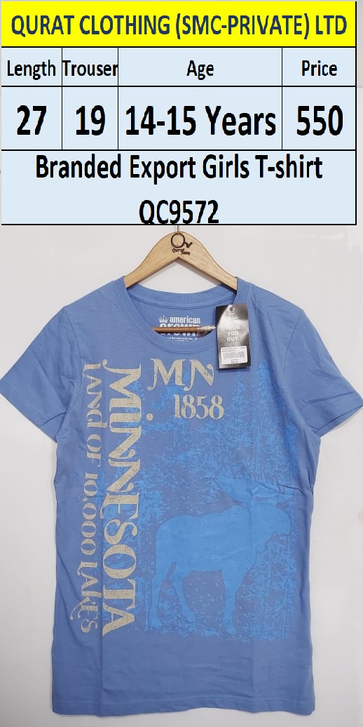 Branded Export Girls Minnesota Land Of 10,000 Lakes T-shirts QC9572 