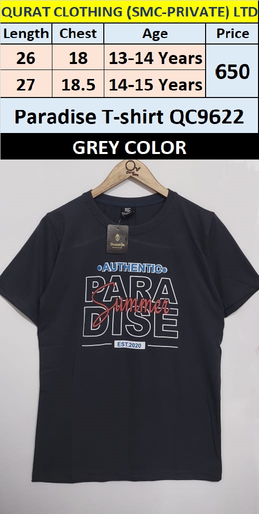 Grey Paradise T-shirt QC9622