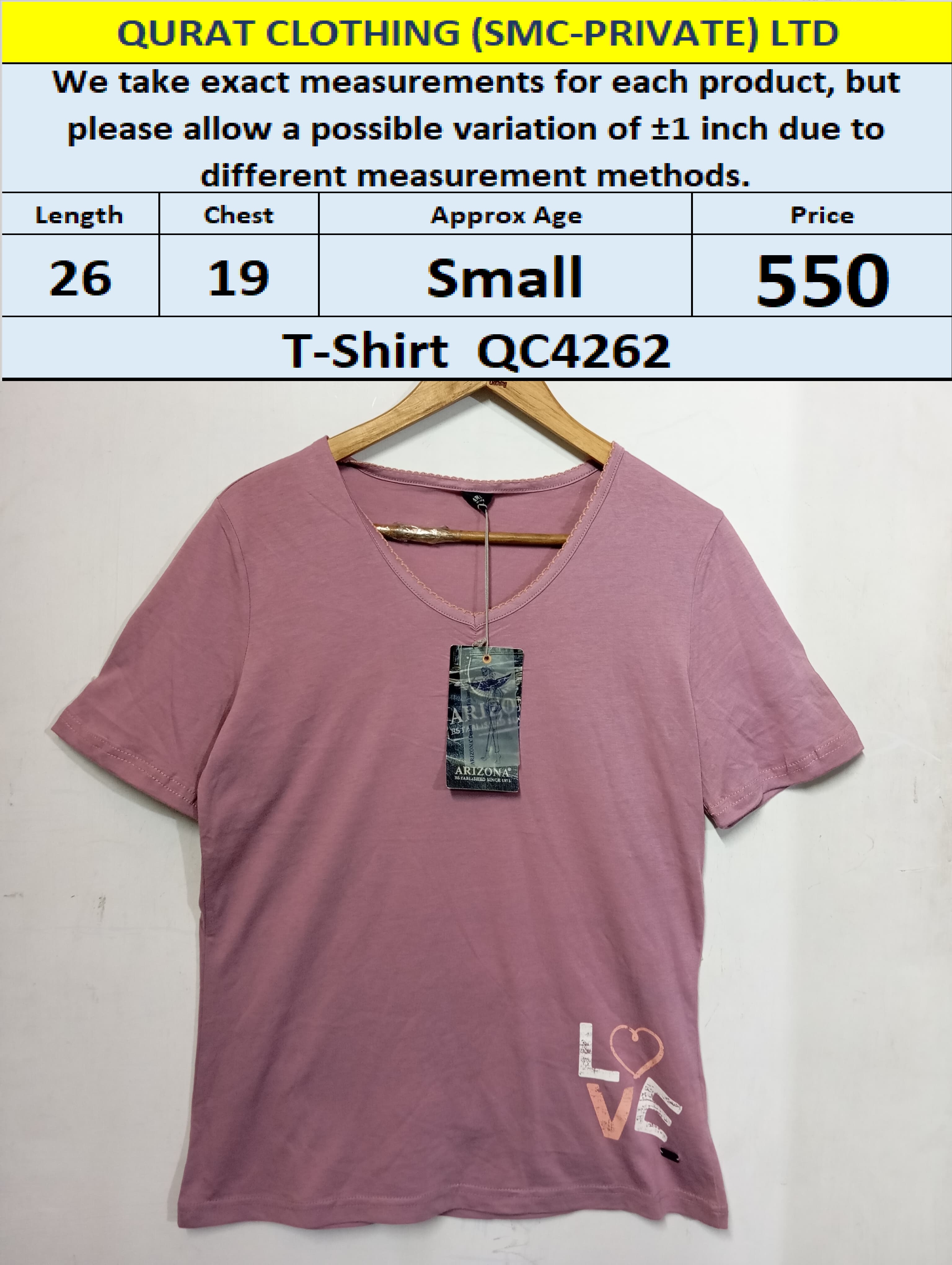 Branded Ladies T-shirt QC4262